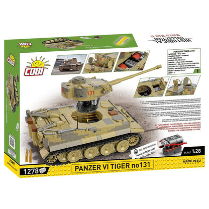 Cobi World War 2 Panzer VI Tiger No 131 Construction Set (1278 Pieces)