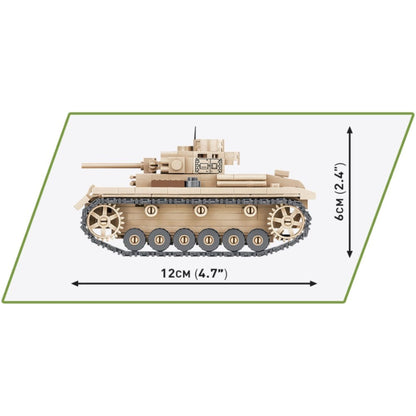 Cobi World War 2 Panzer III Ausf.J (292 Piece Kit)