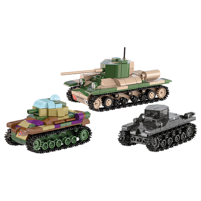 Cobi World War 2  Renault, Valentine, Panze (595 Pcs)