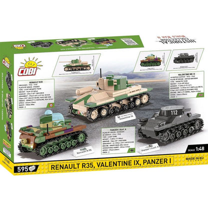 Cobi World War 2  Renault, Valentine, Panze (595 Pcs)