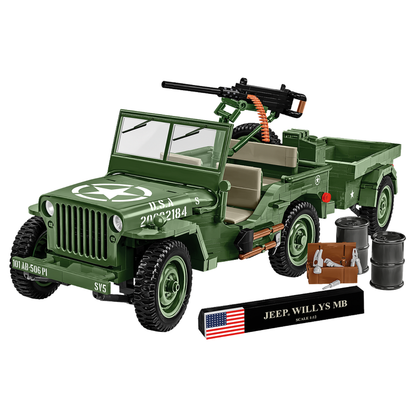 Cobi World War 2 Willys MB + Trailer Exclusive (1580 Pcs)