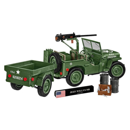 Cobi World War 2 Willys MB + Trailer Exclusive (1580 Pcs)
