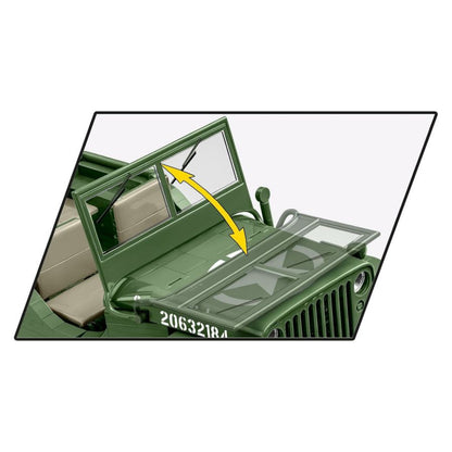 Cobi World War 2 Willys MB + Trailer Exclusive (1580 Pcs)