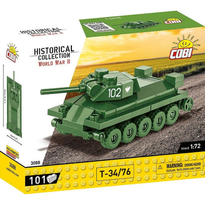 Cobi World War 2 T 34/76 Tank (101 Piece Kit)