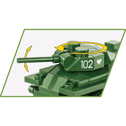 Cobi World War 2 T 34/76 Tank (101 Piece Kit)