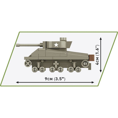 Cobi World War 2 M4A3 Sherman Tank (103 Piece Kit)
