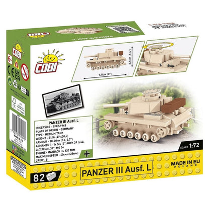 Cobi World War 2 Panzer III Ausf.L (82 Piece Kit)