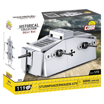 Cobi World War 2 Sturmpanzerwagen A7V (119 Piece Kit)