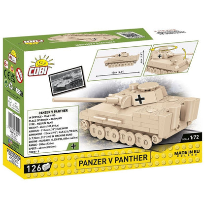 Cobi World War 2 Panzer V Panther (126 Piece Kit)