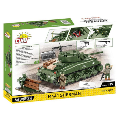 Cobi World War 2 M4A1 Sherman (663 Pcs)