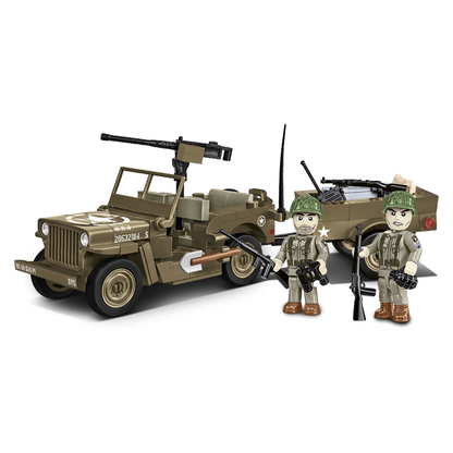 Cobi World War 2 Willys MB & Trailer (200 Pcs)