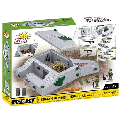 Cobi World War 2 German Bunker Regelbau 667 Construction Set (642 Pieces)