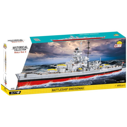 Cobi World War 2 Battleship Gneisenau (2417 Piece Kit)