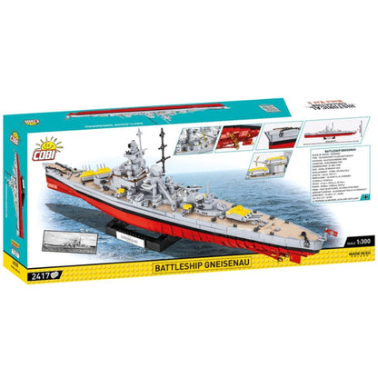 Cobi World War 2 Battleship Gneisenau (2417 Piece Kit)