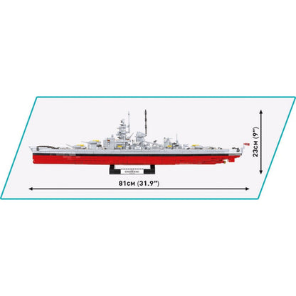 Cobi World War 2 Battleship Gneisenau (2417 Piece Kit)