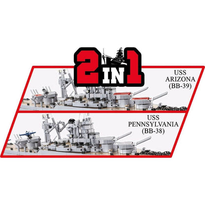 Cobi World War 2 Pennsylvania Class Battleship [Executive Edition] (2088 Piece Kit)