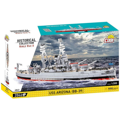 Cobi World War 2 USS Arizona (BB 39) (2046 Piece Kit)
