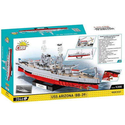 Cobi World War 2 USS Arizona (BB 39) (2046 Piece Kit)