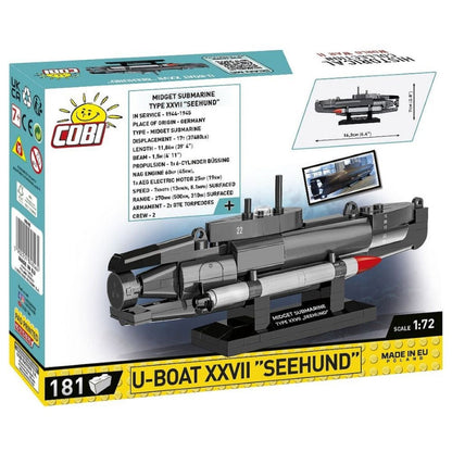 Cobi World War 2 U Boat XXVII "Seehund" (181 Piece Kit)