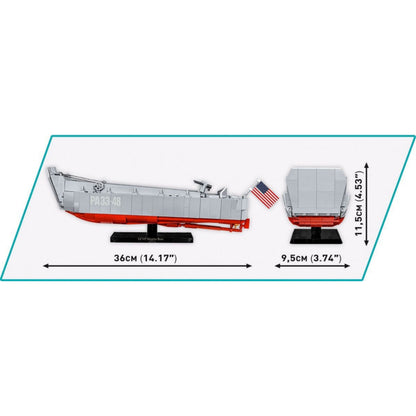 Cobi World War 2 LCVP Higgins Boat (715 Piece Kit)