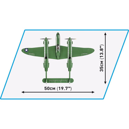 Cobi World War 2 Lockheed P 38 Lightning H (545 Piece Kit)