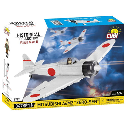 Cobi World War 2 Mitsubishi A6M2 Zero Sen (347 Piece Kit)