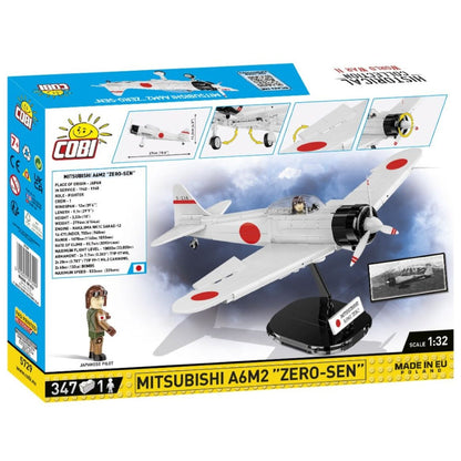Cobi World War 2 Mitsubishi A6M2 Zero Sen (347 Piece Kit)