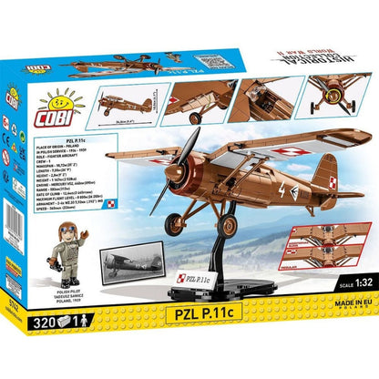 Cobi World War 2 PZL P 11c (320 Piece Kit)