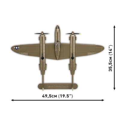 Cobi World War 2 Lockheed P 38H Lightning Construction Set (652 Pieces)
