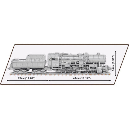 Cobi Trains Kriegslokomotive Baureihe 52 Locomotive 1:35 Scale (2476 Piece Kit)