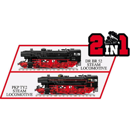 Cobi Trains DR BR 52/TY2 Steam Locomotive 1:35 Scale (1723 Piece Kit)