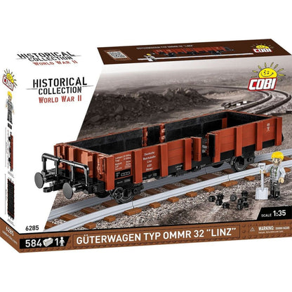 Cobi Trains Güterwagen Type Ommr 32 "LINZ" (584 Piece Kit)