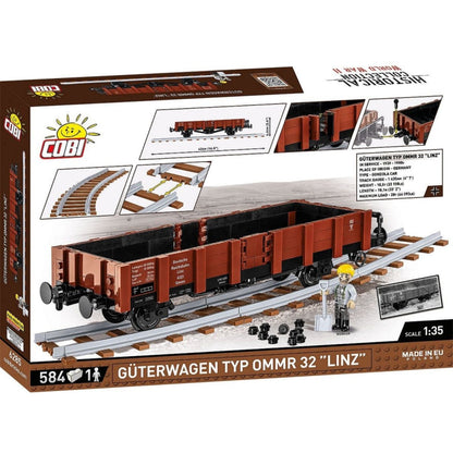 Cobi Trains Güterwagen Type Ommr 32 "LINZ" (584 Piece Kit)