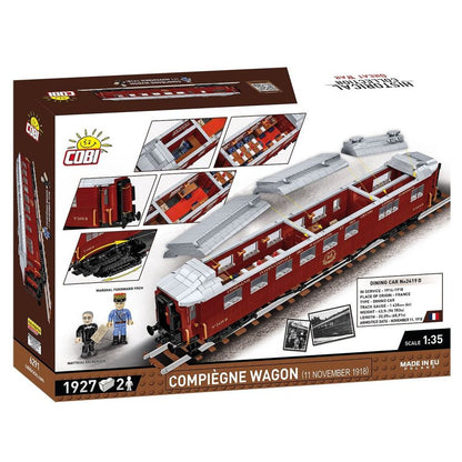 Cobi Trains 1918 Compiegne Wagon (1927 Pcs)