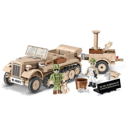 Cobi World War 2 SD. KFZ. 10 & Field Kitchen (367 Piece Kit)