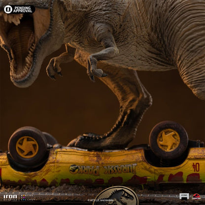 Iron Studios Jurassic Park T Rex Attack Icons Statue