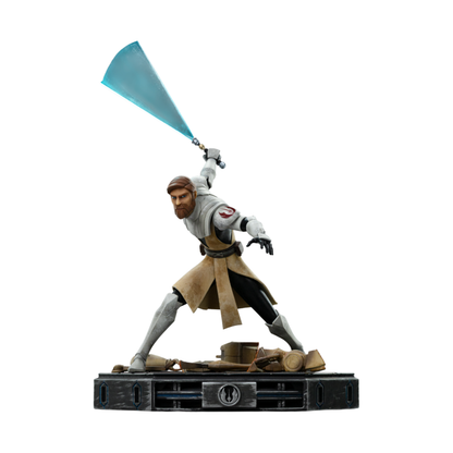 Iron Studios Star Wars: Clone Wars Obi Wan Kenobi 1:10 Scale Statue