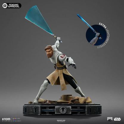 Iron Studios Star Wars: Clone Wars Obi Wan Kenobi 1:10 Scale Statue