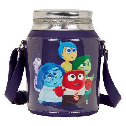 Loungefly Inside Out 2 Figural Jar Crossbody Bag