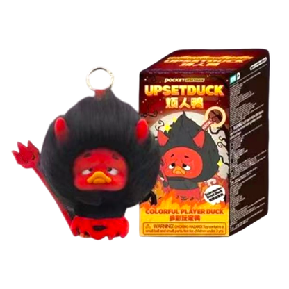 Fujian 1983 Toys Upsetduck Colourful Player Duck Vinyl Plush Blind Box (Display of 6)
