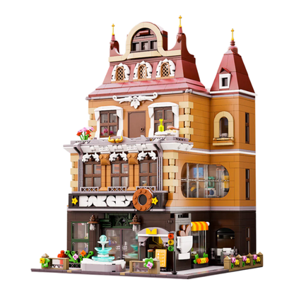 Pantasy Retro Series Bakery Construction Set (2663 Piece Kit)