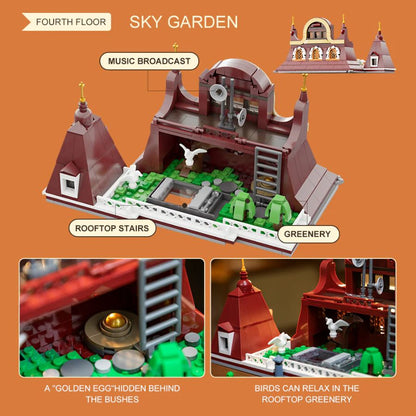 Pantasy Retro Series Bakery Construction Set (2663 Piece Kit)