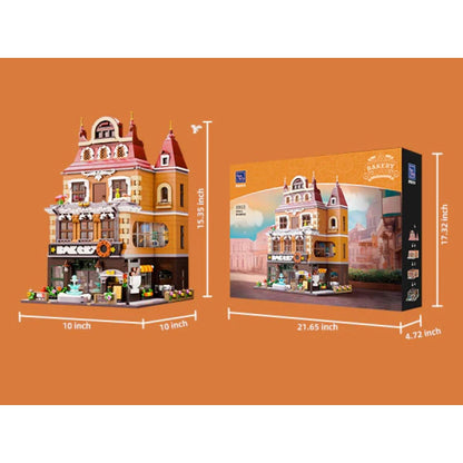 Pantasy Retro Series Bakery Construction Set (2663 Piece Kit)