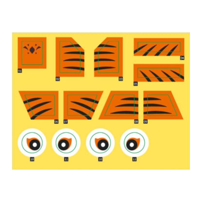 Pantasy Kung Fu Panda Tigress on SkateKart (195 Piece Kit)