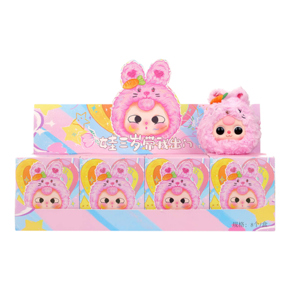 Cureplaneta Baby Three Take Me Out Zipper Bag Plush Blind Box Assortment (Display of 8)