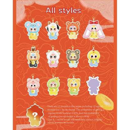 Cureplaneta Baby Three Chinese Zodiac V2 Plush Blind Box Assortment (Display of 6)