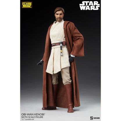 Sideshow Collectibles Star Wars: The Clone Wars Obi Wan Kenobi 1:6 Scale 12" Action Figure