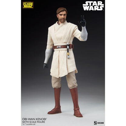 Sideshow Collectibles Star Wars: The Clone Wars Obi Wan Kenobi 1:6 Scale 12" Action Figure