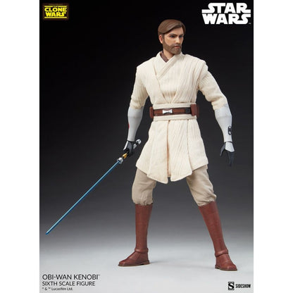 Sideshow Collectibles Star Wars: The Clone Wars Obi Wan Kenobi 1:6 Scale 12" Action Figure