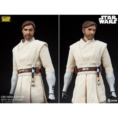 Sideshow Collectibles Star Wars: The Clone Wars Obi Wan Kenobi 1:6 Scale 12" Action Figure